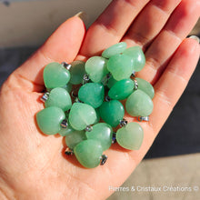 Cargar imagen en el visor de la galería, Pendentif Cœur Aventurine verte
